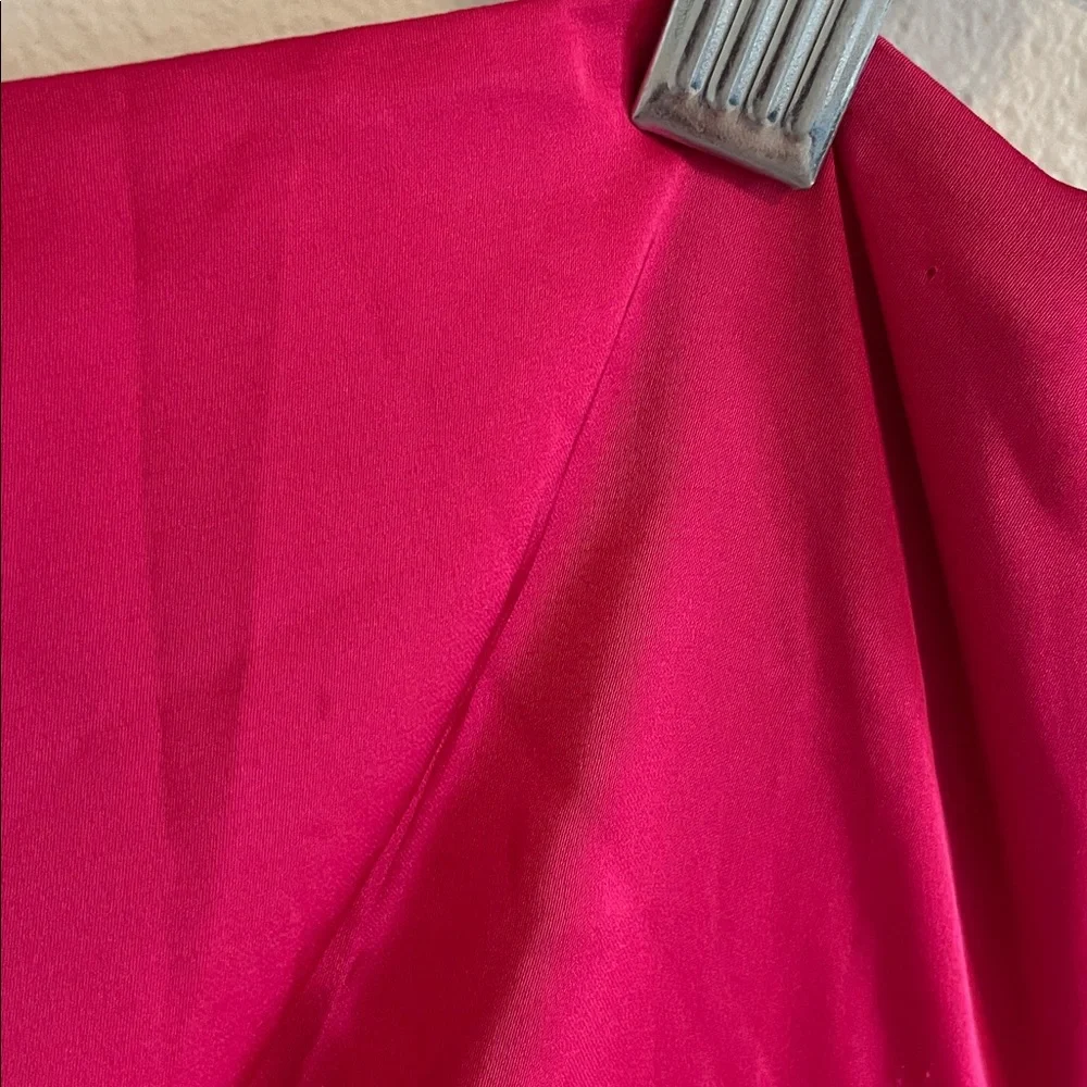 AMUR Deena Dress One Shoulder Midi Women’s 4 Cut Out Rosie Raspberry Hot Pink - Picture 11 of 13